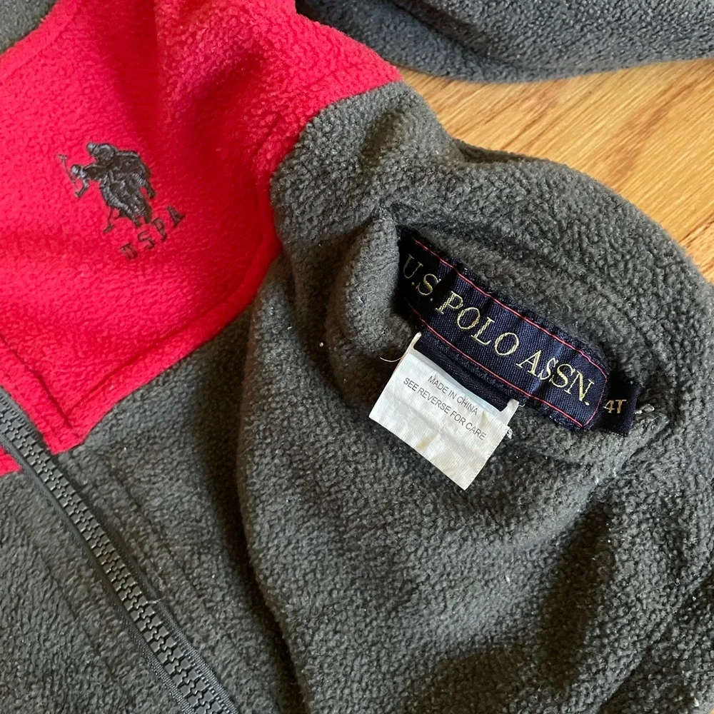 Boys U.S.Polo Full Zip Reversible Jacket